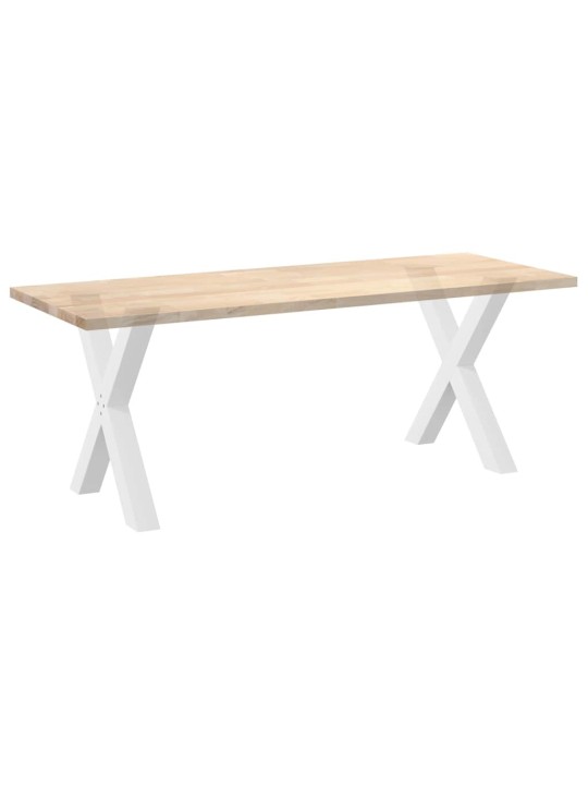 SÖÖGILAUA JALAD, X-KUJULISED, 2 TK, VALGED, 70 X (72–73) CM, TERAS