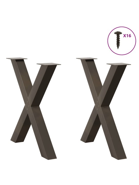 SÖÖGILAUA JALAD, X-KUJULISED, 2 TK, NATURAALNE TERAS, 70 X (72–73) CM, TERAS