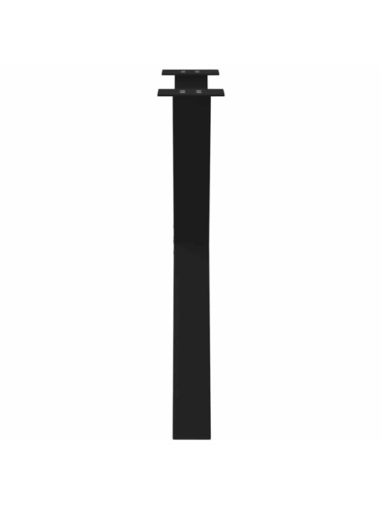 SÖÖGILAUA JALAD, X-KUJULISED, 2 TK, MUSTAD, 80 X (72–73) CM, TERASEST