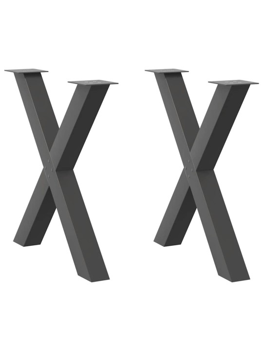 SÖÖGILAUA JALAD, X-KUJULISED, 2 TK, ANTRATSIITHALL, 80 X (72–73) CM, TERAS