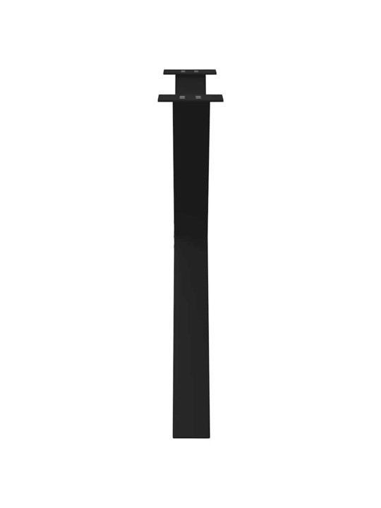 SÖÖGILAUA JALAD, X-KUJULISED, 2 TK, MUSTAD, 90 X (72–73) CM, TERAS