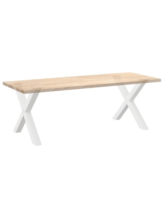 SÖÖGILAUA JALAD, X-KUJULISED, 2 TK, VALGED, 90 X (72–73) CM, TERAS
