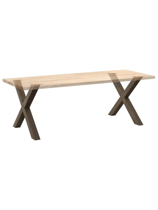 SÖÖGILAUA JALAD X-KUJULISED 2 TK, NATURAALNE TERAS, 90 X (72–73) CM, TERAS
