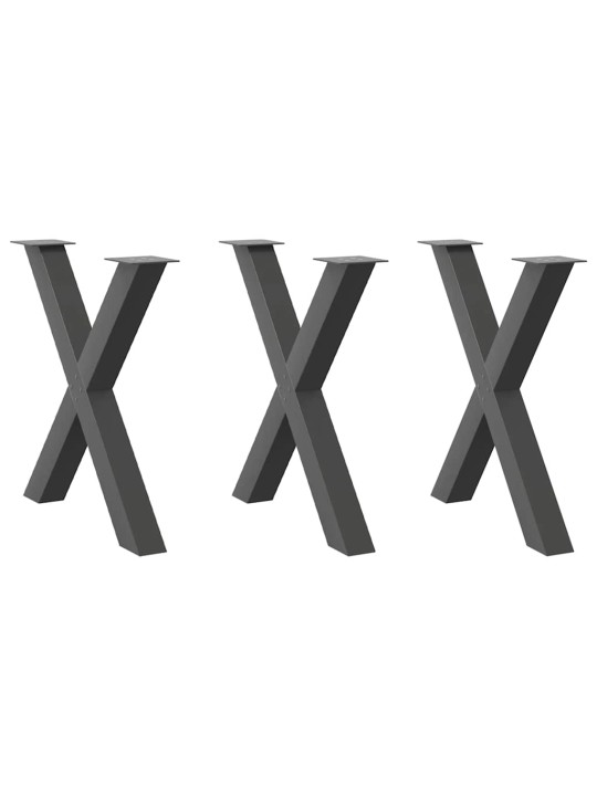 SÖÖGILAUA JALAD, 3 TK, X-KUJULISED, ANTRATSIITHALL, 70 X (72–73) CM, TERAS
