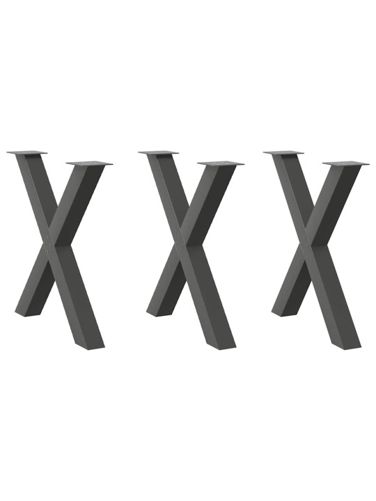 SÖÖGILAUA JALAD, 3 TK, X-KUJULISED, ANTRATSIITHALL, 80 X (72–73) CM, TERAS