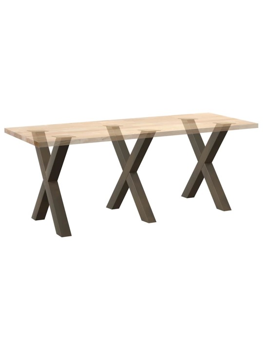 SÖÖGILAUA JALAD, 3 TK, X-KUJULISED, NATURAALNE TERAS, 80 X (72–73) CM, TERAS