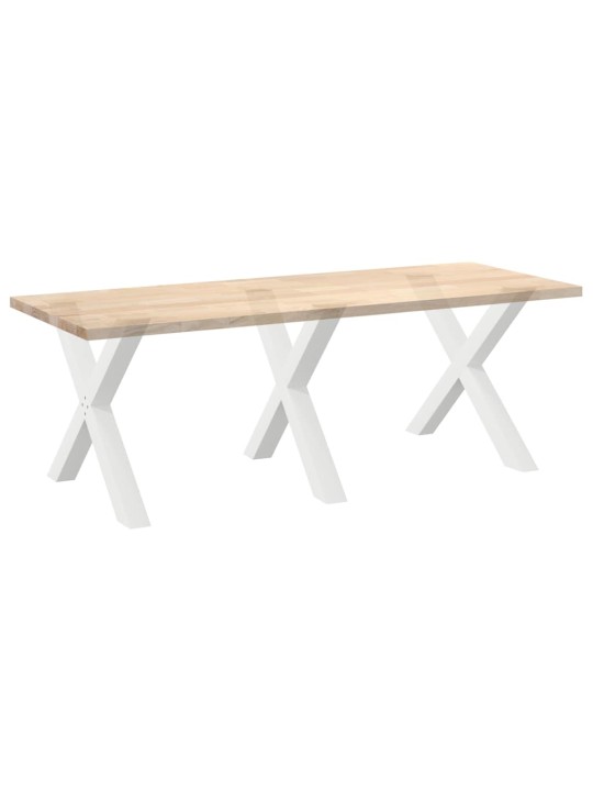 SÖÖGILAUA JALAD, 3 TK, X-KUJULISED, VALGED, 90 X (72–73) CM, TERAS