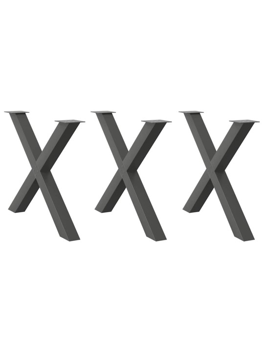SÖÖGILAUA JALAD, 3 TK, X-KUJULISED, ANTRATSIITHALL, 90 X (72–73) CM, TERAS