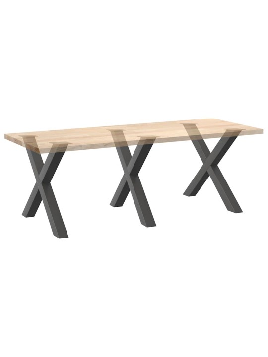 SÖÖGILAUA JALAD, 3 TK, X-KUJULISED, ANTRATSIITHALL, 90 X (72–73) CM, TERAS