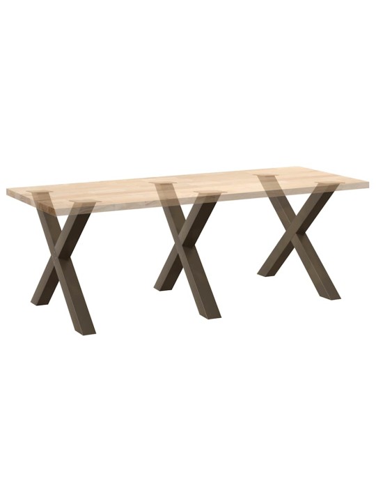 SÖÖGILAUA JALAD, 3 TK, X-KUJULISED, NATURAALNE TERAS, 90 X (72–73) CM, TERAS