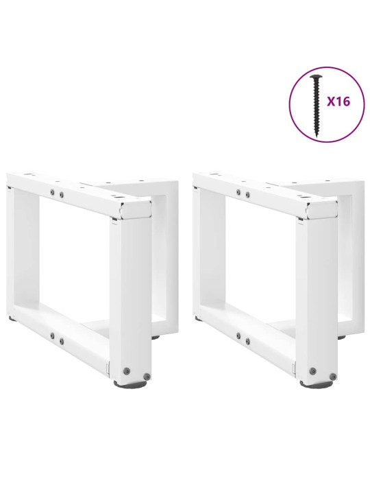 KOHVILAUA JALAD T-KUJULISED 2 TK VALGED 40 X 25 X (30-31) CM TERASEST