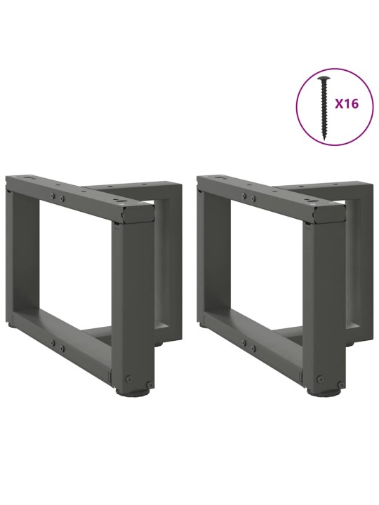 KOHVILAUA JALAD T-KUJULISED 2 TK ANTRATSIITHALL 50 X 25 X (30-31) CM TERAS