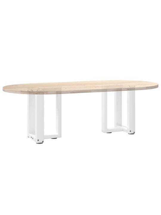 KOHVILAUA JALAD T-KUJULISED 2 TK VALGED 38 X 25 X (42-43) CM TERASEST