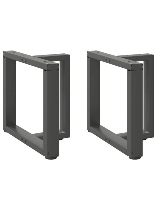 KOHVILAUA JALAD T-KUJULISED 2 TK, ANTRATSIITHALL, 50 X 25 X (42-43) CM, TERAS