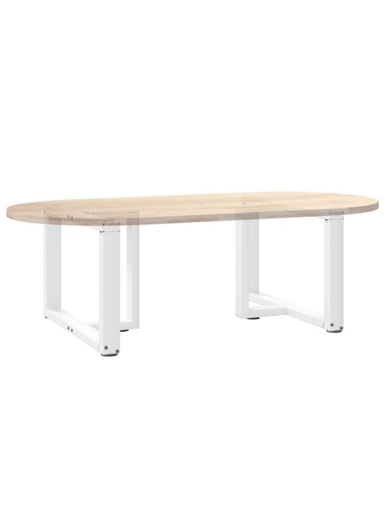KOHVILAUA JALAD T-KUJULISED 2 TK VALGED 60 X 25 X (42-43) CM TERASEST