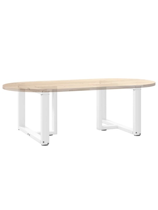 KOHVILAUA JALAD T-KUJULISED 2 TK VALGED 70 X 25 X (42-43) CM TERASEST