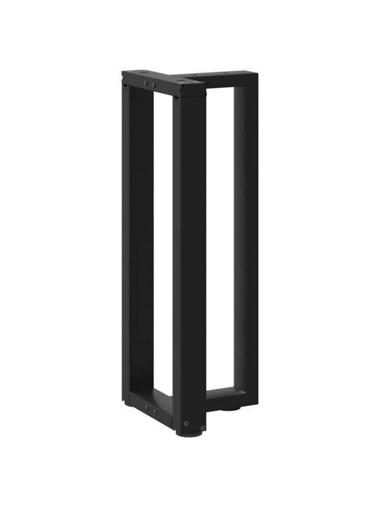 KONSOOLLAUA JALAD, T-KUJULISED, 2 TK, MUSTAD, 25 X 28 X (72–73) CM, TERAS