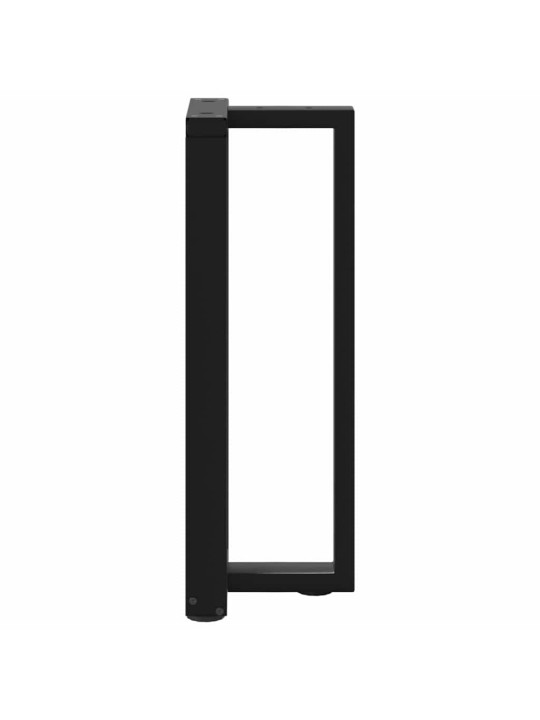 KONSOOLLAUA JALAD, T-KUJULISED, 2 TK, MUSTAD, 25 X 28 X (72–73) CM, TERAS