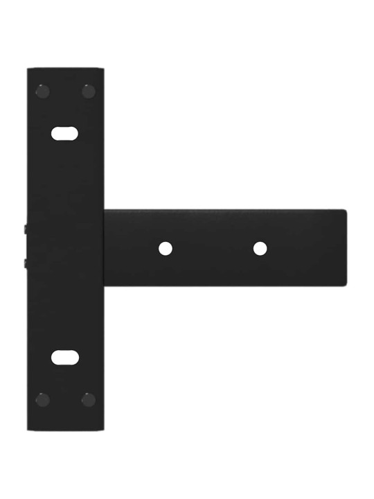 KONSOOLLAUA JALAD, T-KUJULISED, 2 TK, MUSTAD, 25 X 28 X (72–73) CM, TERAS