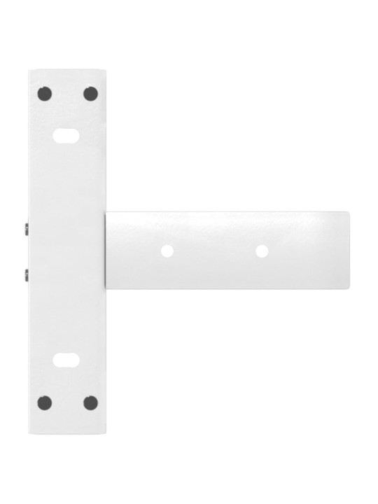 KONSOOLLAUA JALAD T-KUJULISED, 2 TK, VALGED, 25 X 28 X (72–73) CM, TERAS