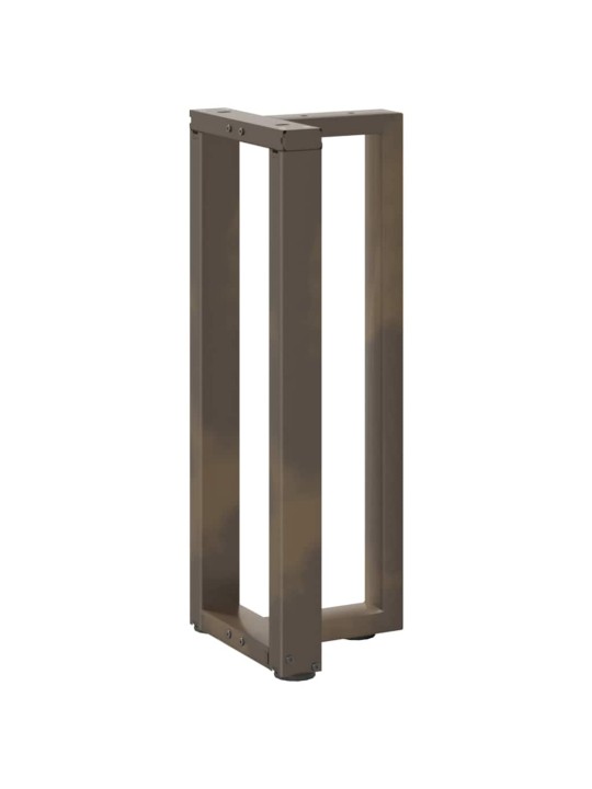 KONSOOLLAUA JALAD, T-KUJULISED, 2 TK, MUSTAD, 25 X 28 X (72–73) CM, TERAS