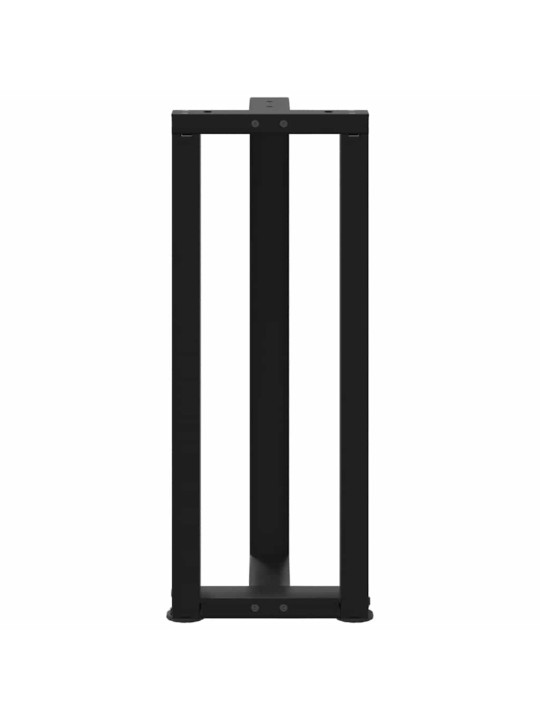 KONSOOLLAUA JALAD, T-KUJULISED, 2 TK, MUSTAD, 38 X 25 X (72–73) CM, TERAS
