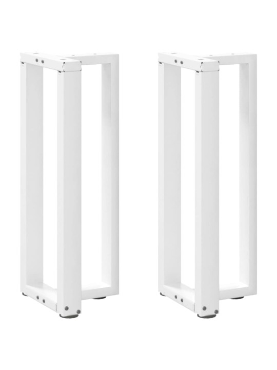 KONSOOLLAUA JALAD T-KUJULISED, 2 TK, VALGED, 38 X 25 X (72–73) CM, TERAS