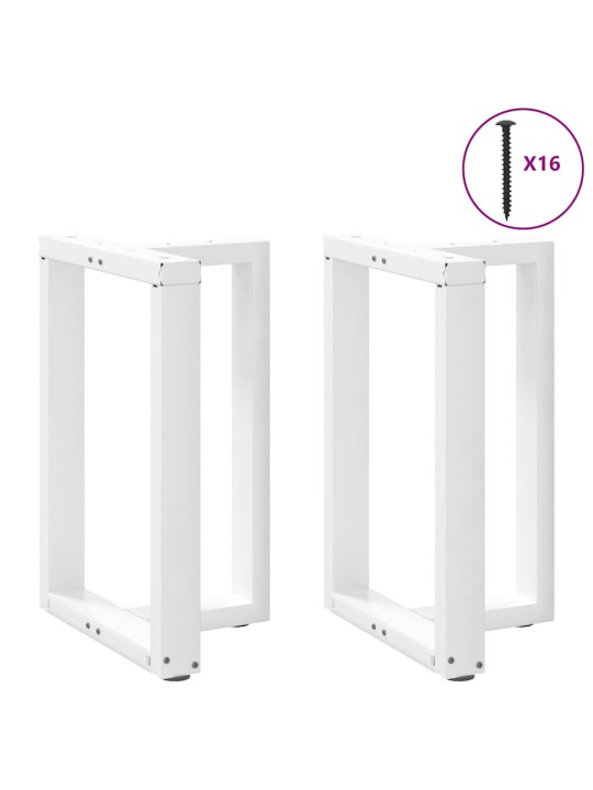 SÖÖGILAUA JALAD T-KUJULISED 2 TK VALGED 50 X 35 X (72-73) CM TERASEST