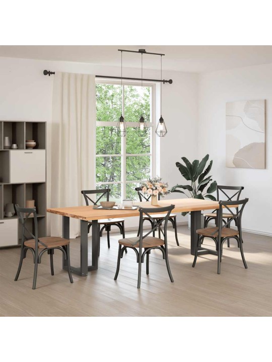 SÖÖGILAUA JALAD, T-KUJULISED, 2 TK, ANTRATSIITHALL, 50 X 35 X (72-73) CM, TERAS