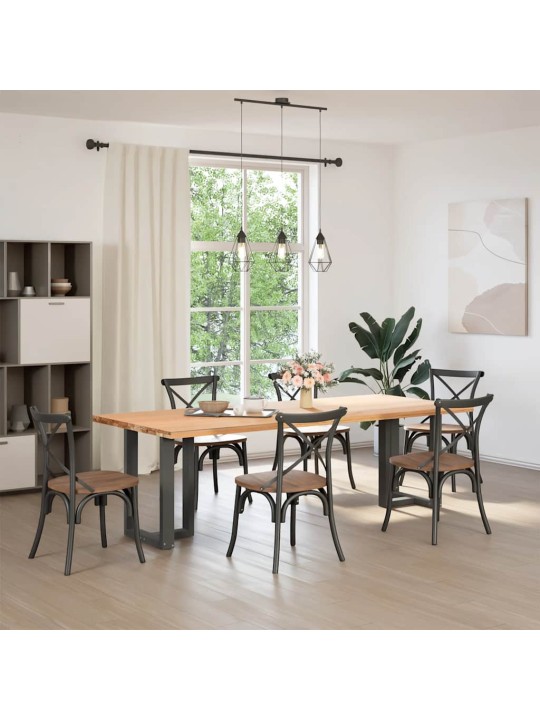 SÖÖGILAUA JALAD, T-KUJULISED, 2 TK, ANTRATSIITHALL, 60 X 35 X (72-73) CM, TERAS