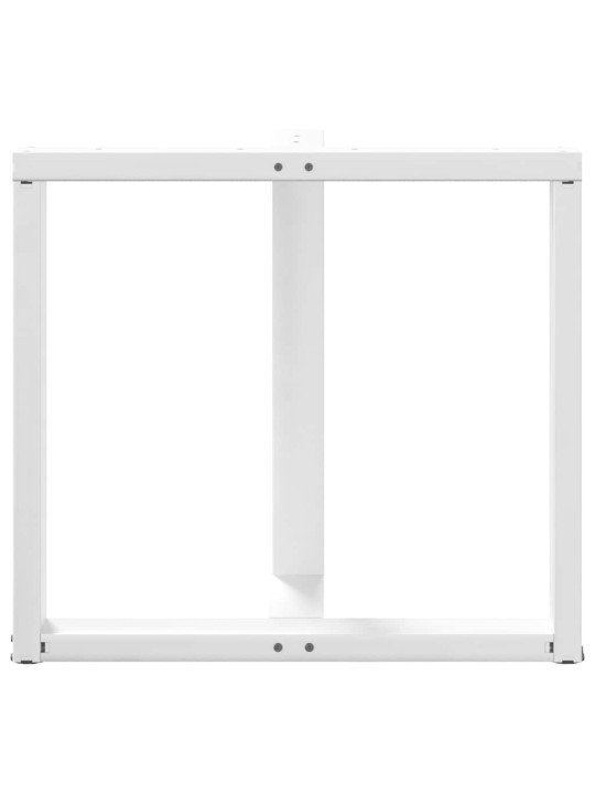 SÖÖGILAUA JALAD T-KUJULISED 2 TK VALGED 70 X 35 X (72-73) CM TERASEST