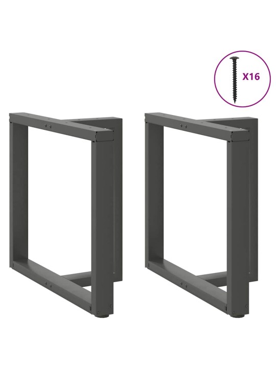 SÖÖGILAUA JALAD, T-KUJULISED, 2 TK, ANTRATSIITHALL, 70 X 35 X (72-73) CM, TERAS