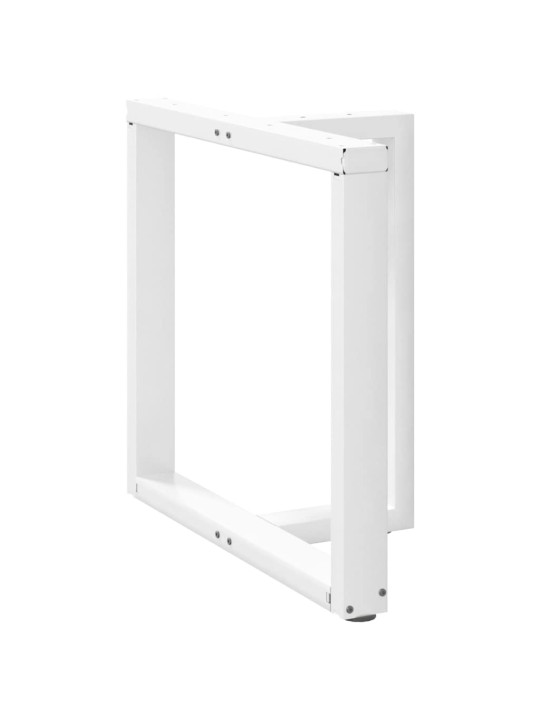SÖÖGILAUA JALAD T-KUJULISED 2 TK VALGED 80 X 35 X (72-73) CM TERASEST