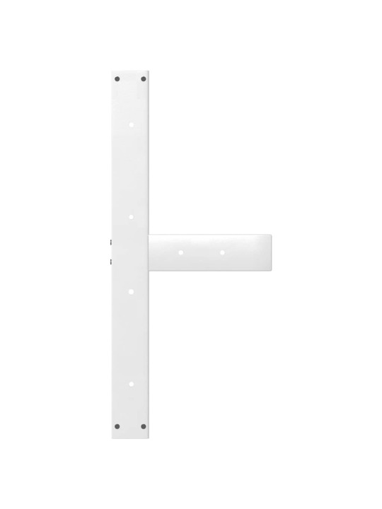 SÖÖGILAUA JALAD T-KUJULISED 2 TK VALGED 80 X 35 X (72-73) CM TERASEST