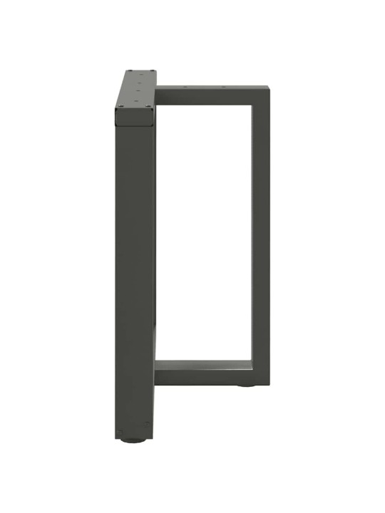 SÖÖGILAUA JALAD, T-KUJULISED, 2 TK, ANTRATSIITHALL, 80 X 35 X (72-73) CM, TERAS