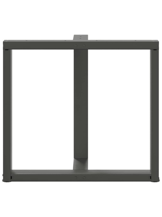 SÖÖGILAUA JALAD, T-KUJULISED, 2 TK, ANTRATSIITHALL, 80 X 35 X (72-73) CM, TERAS