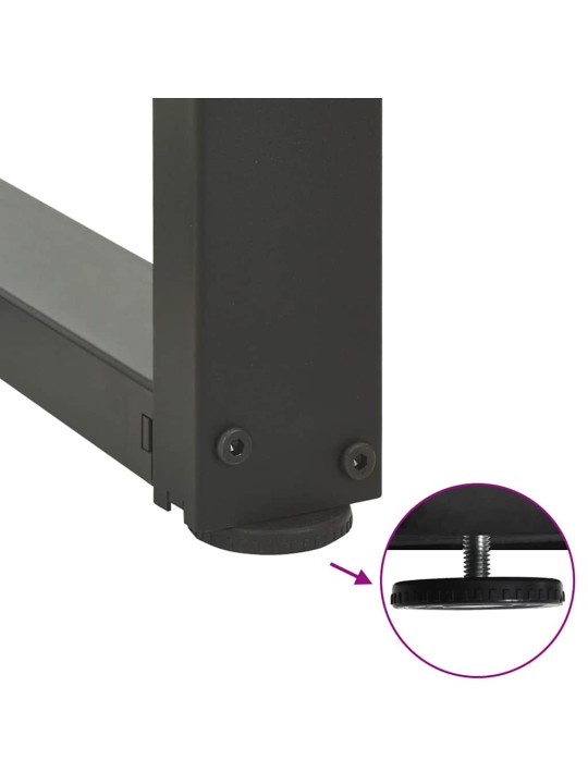 SÖÖGILAUA JALAD, T-KUJULISED, 2 TK, ANTRATSIITHALL, 80 X 35 X (72-73) CM, TERAS