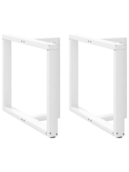 SÖÖGILAUA JALAD T-KUJULISED, 2 TK, VALGED, 90 X 35 X (72–73) CM, TERAS
