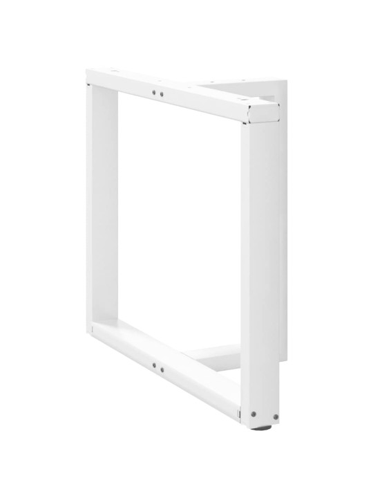 SÖÖGILAUA JALAD T-KUJULISED, 2 TK, VALGED, 90 X 35 X (72–73) CM, TERAS