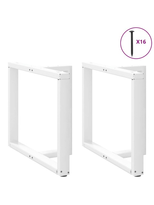 SÖÖGILAUA JALAD T-KUJULISED, 2 TK, VALGED, 90 X 35 X (72–73) CM, TERAS