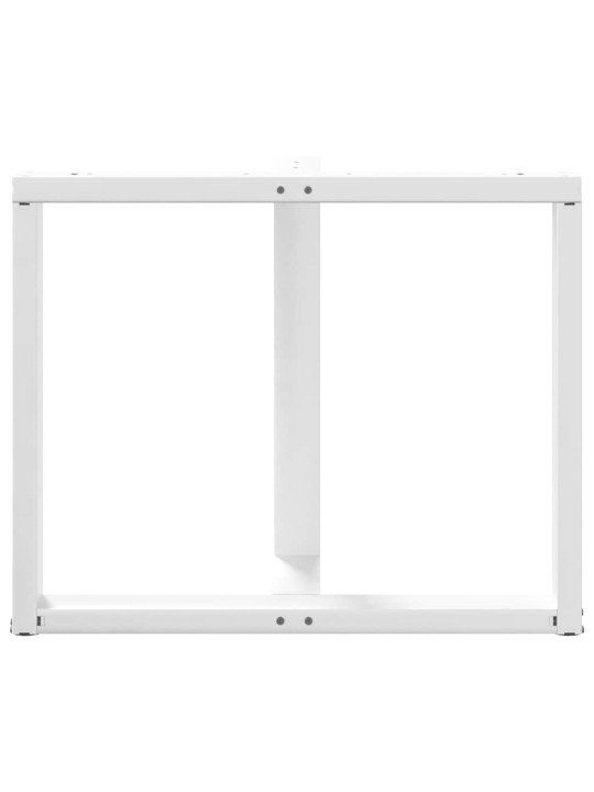 SÖÖGILAUA JALAD T-KUJULISED, 2 TK, VALGED, 90 X 35 X (72–73) CM, TERAS