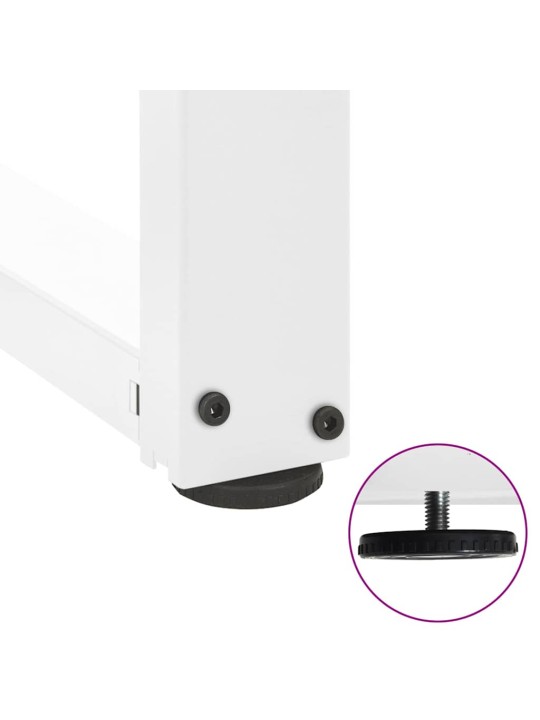 SÖÖGILAUA JALAD T-KUJULISED, 2 TK, VALGED, 90 X 35 X (72–73) CM, TERAS