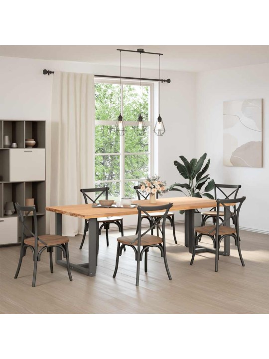 SÖÖGILAUA JALAD, T-KUJULISED, 2 TK, ANTRATSIITHALL, 90 X 35 X (72-73) CM, TERAS