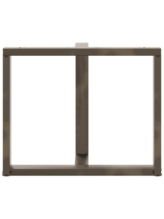 SÖÖGILAUA JALAD, T-KUJULISED, 2 TK, MUSTAD, 90 X 35 X (72–73) CM, TERAS