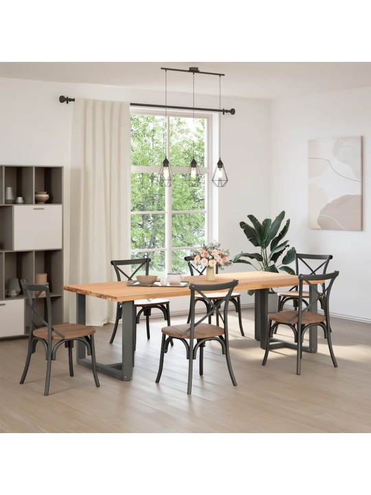 SÖÖGILAUA JALAD, T-KUJULISED, 2 TK, ANTRATSIITHALL, 100 X 35 X (72-73) CM, TERAS