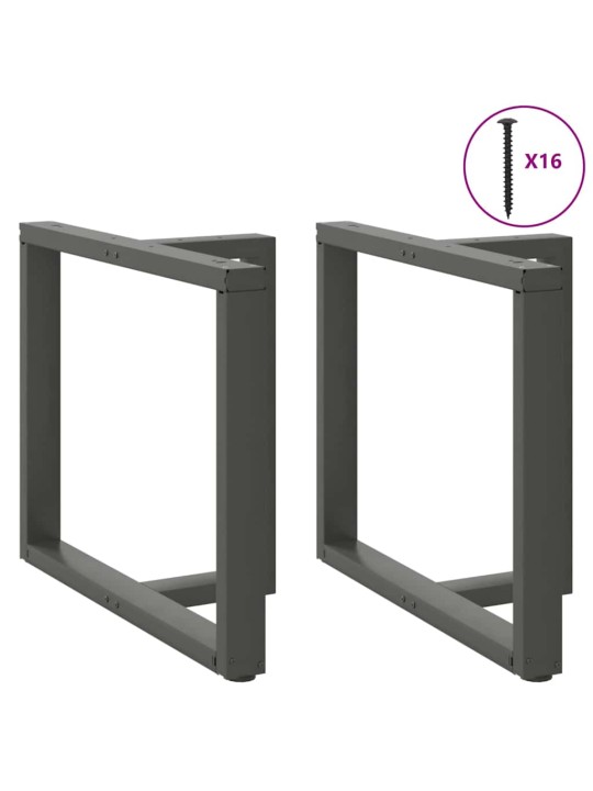 SÖÖGILAUA JALAD, T-KUJULISED, 2 TK, ANTRATSIITHALL, 100 X 35 X (72-73) CM, TERAS