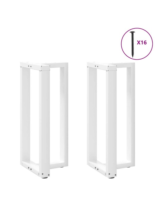 BAARILAUA JALAD T-KUJULISED 2 TK, VALGED, 40 X 35 X (90-91) CM, TERAS