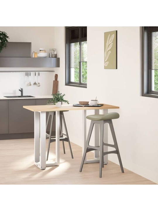 BAARILAUA JALAD T-KUJULISED 2 TK, VALGED, 40 X 35 X (90-91) CM, TERAS