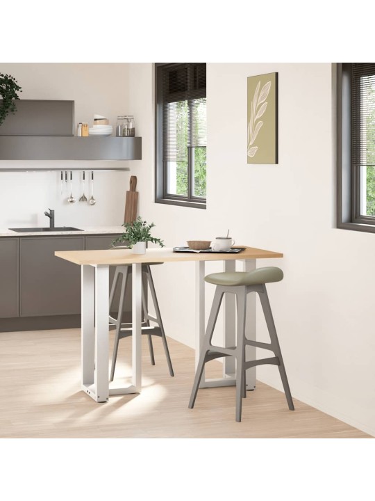 BAARILAUA JALAD T-KUJULISED, 2 TK, VALGED, 50 X 35 X (90–91) CM, TERAS