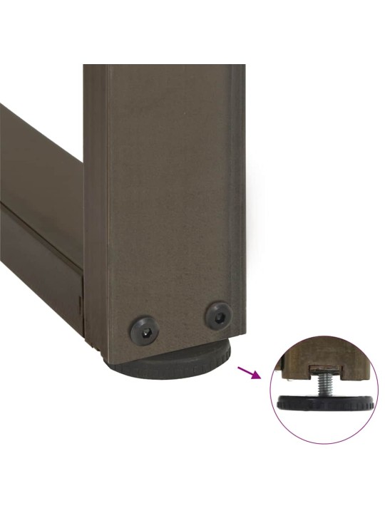BAARILAUA JALAD, T-KUJULISED, 2 TK, MUSTAD, 50 X 35 X (90–91) CM, TERAS